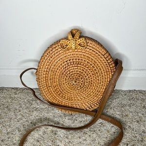 Woven Cross Body Satchel